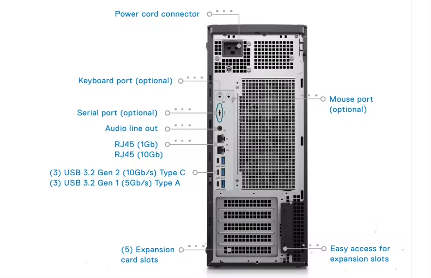Original New Precision T5860 Workstation Computer Intel Xeon W3-2435 Windows 11 Pro 3D Rendering Engineering Desktop Workstation