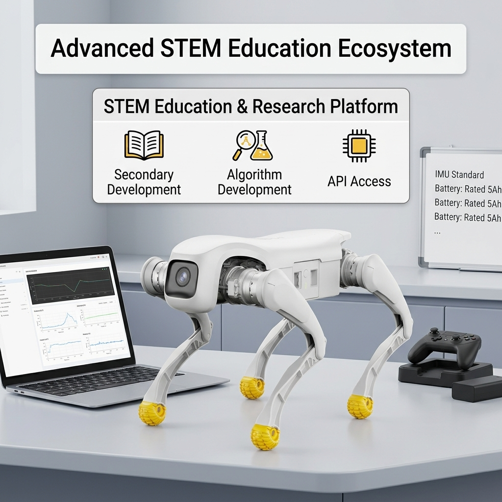 Educational Quadruped Robot Dog Intelligent Bionic Robot SDK Programming Kits for University Secondary Development