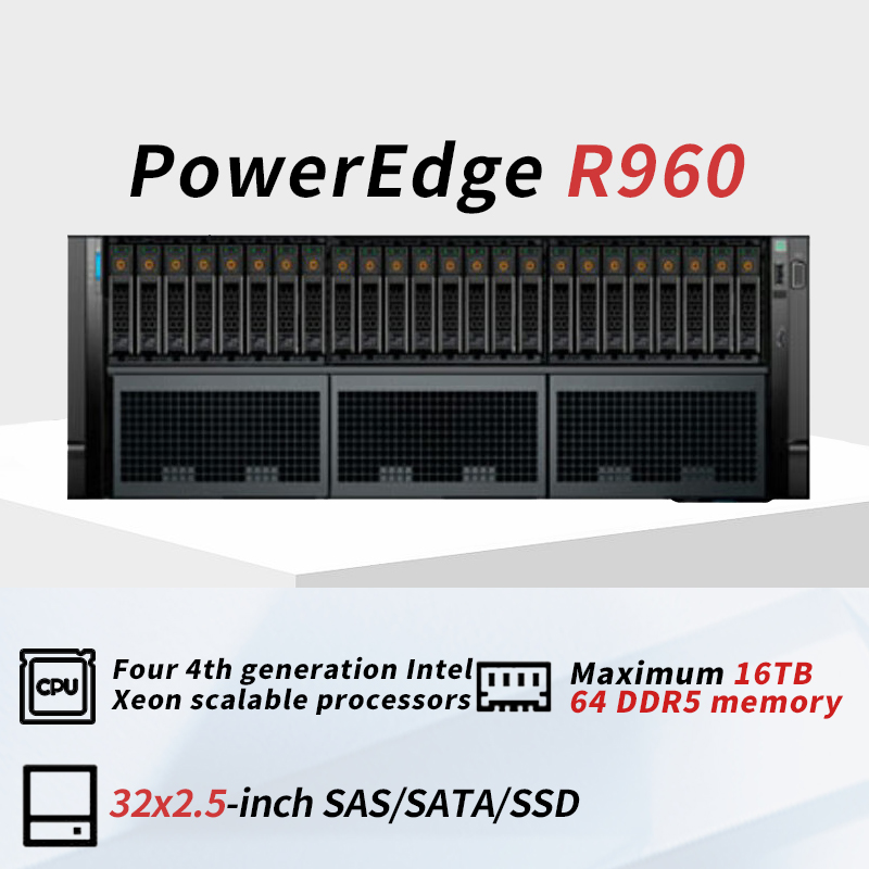 Recommend PowerEdge R960 R860 R760 R770 System Data Center AI GPU 4U Rack Computer  Nas Storage Home Cloud Sxm2 Business Server