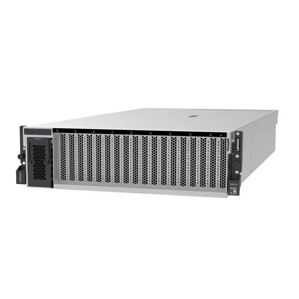 Enterprise Leno Vo ThinkSystem SR675 V3 3U AI Server Computer for GPU Deep Learning LLM Training NVMe Rackmount Host Servers