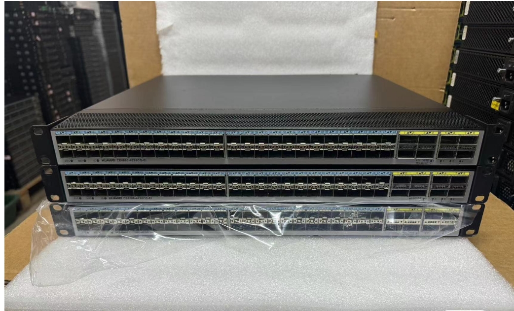 Used or New CE6860-48S8CQ-EI Network Switch with 48x 10G/25G & 8x 40G/100G QSFP28 Ports Two Power Supplies & Two Fans