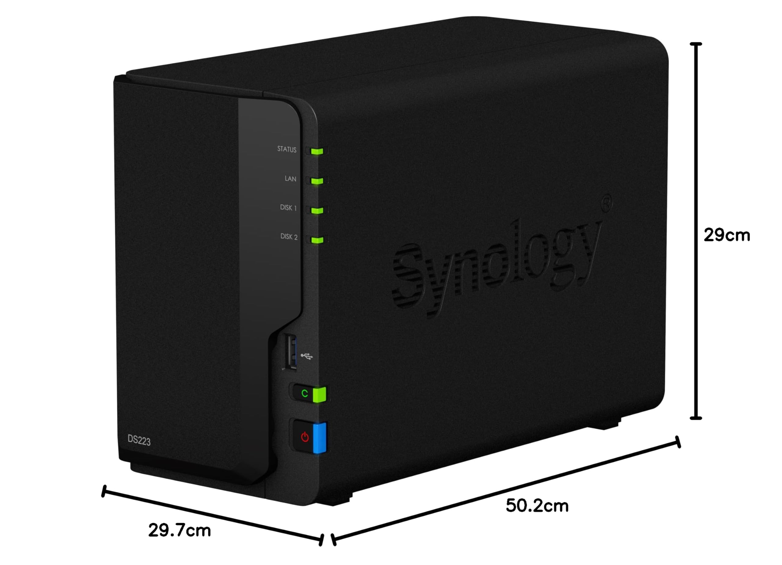 Hot Selling DS223 DiskStation 2-Bay Desktop NAS for Home Office  Business Cloud File Storage Reliable Network Attached Solution