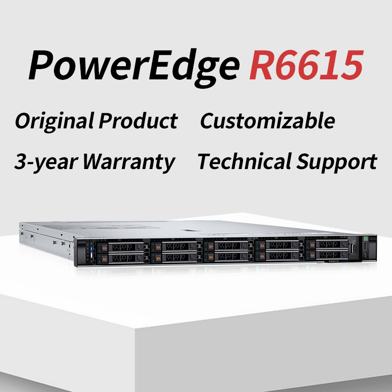 High-Performance Poweredge AMD EPYC Server 1U Atom Router Barebone Rack  R6515 R6525 R6615 R6625 Server