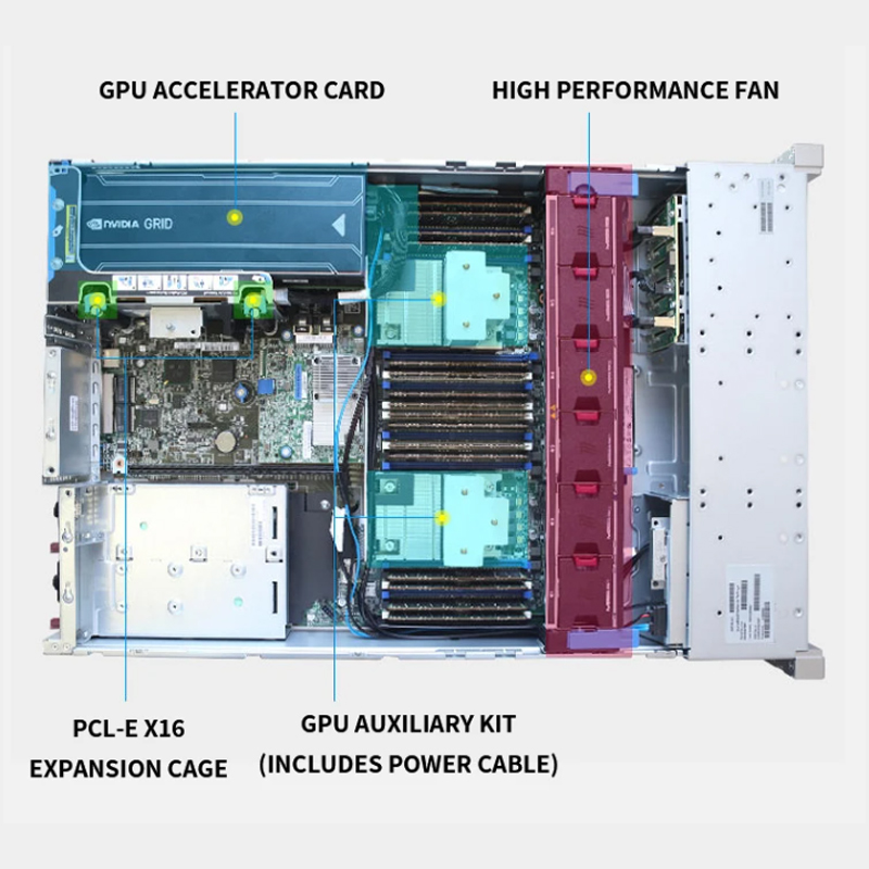 Best Factory Direct Sale HPE ProLiant DL388 Gen10 2U Rack Server High Performance Enterprise Cloud Data Center Server