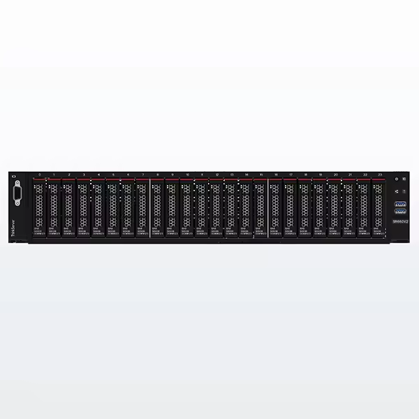 ThinkSystem SR660V2 Rack Server  2U  Commercial Office AI Computing 2 Gold 6330 256G, 2*1.92T, 2*RTX4090