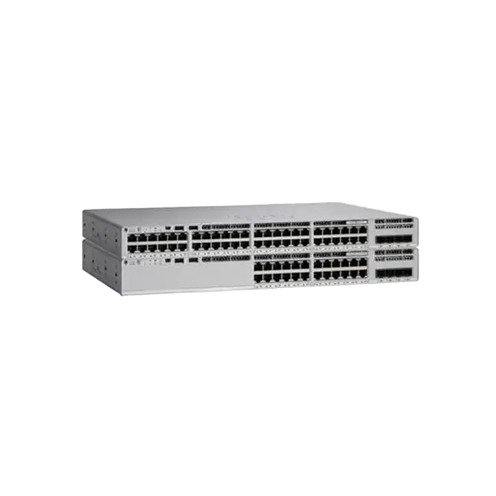 Best-Selling 48-Port POE Layer 2 Gigabit Network Switch Premium Uplink Speed C9200L-48P-4X-A Stacked Switches 4X-A High Capacity
