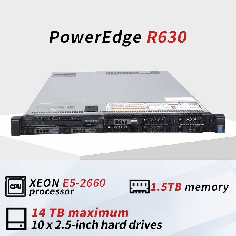 Original Factory Used PowerEdge R630 1U Rack Server In-Stock Refurbished Server