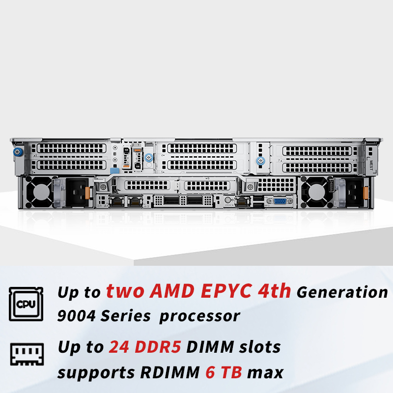 Best Selling PowerEdge R7625 2U Rack Server Computer AI GPU Cloud Virtualization PC System High Performance Data Center Servers