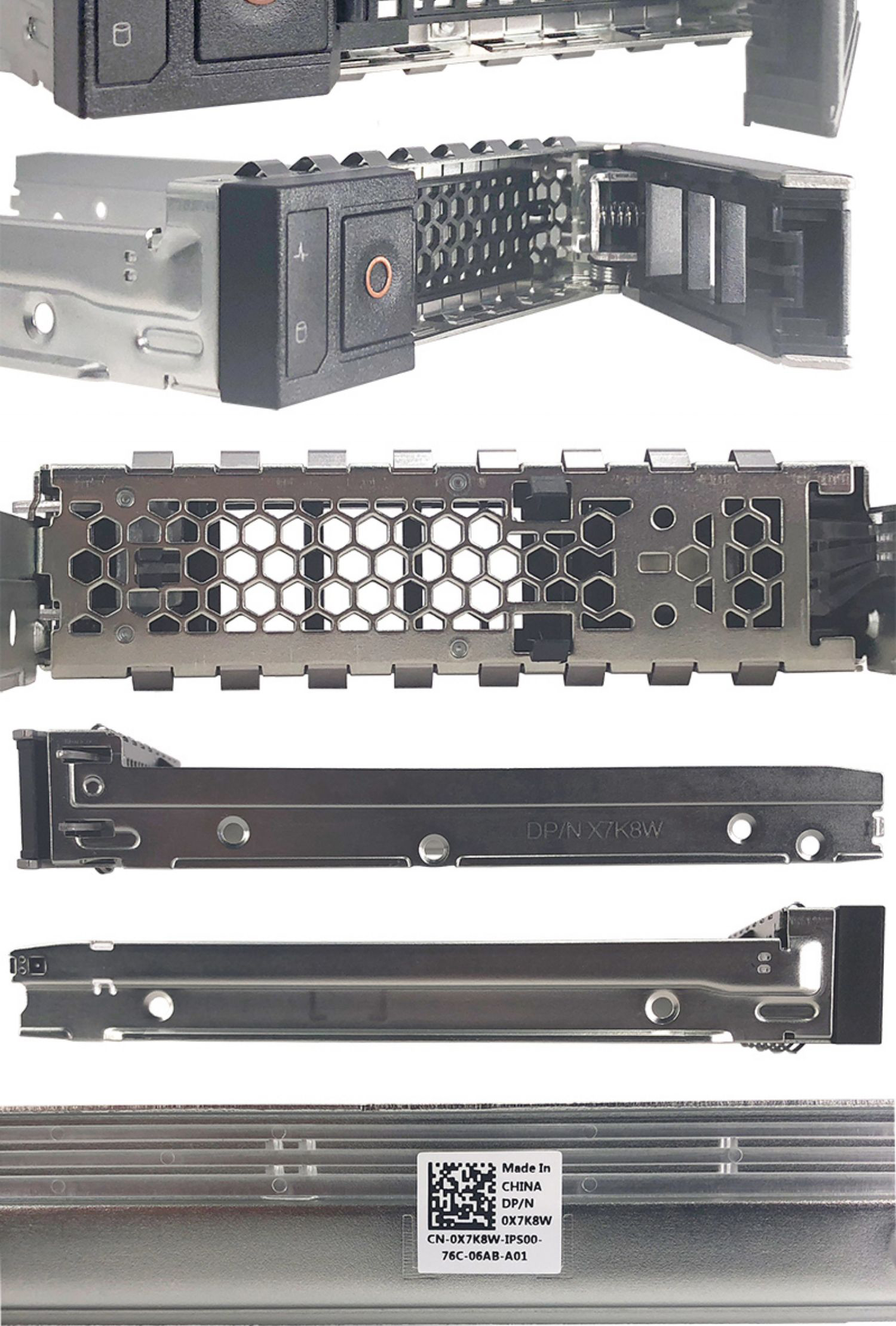 X7K8W HDD SSD Tray Rack Hot Swap Hard Disk Drive SAS SATA Caddy for Enterprise Rackmount Server