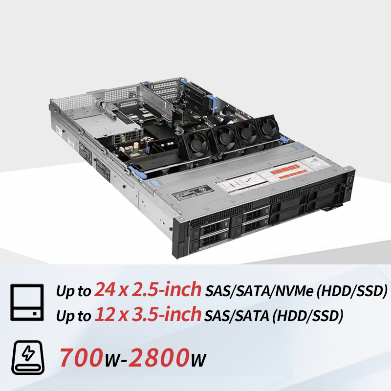 Original Factory PowerEdge EMC R750 2U Rack  Server Deep Learning AI Training Virtualization Cloud Hosting Data Center Servers