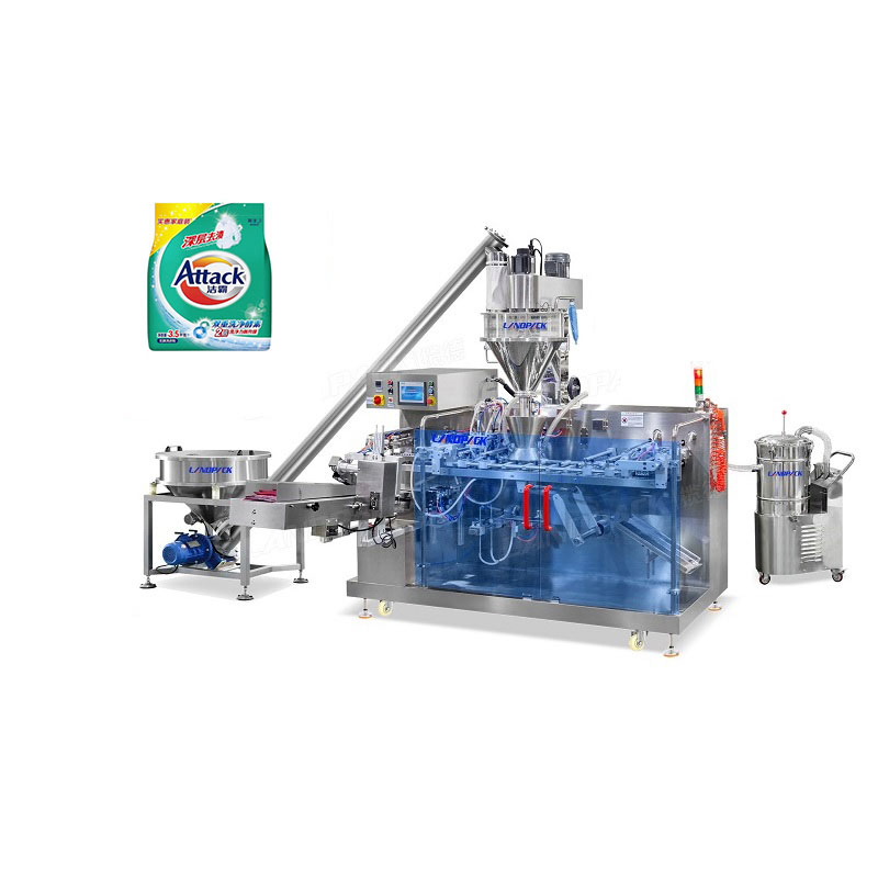 Automatic Detergent Powder Flour Horizontal Premade Pouch Doypack Powder Packing Packaging Machine