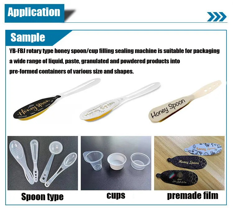 Automatic Rotary Sauce Paste K Cup Honey Spoon Filling Sealing Machine