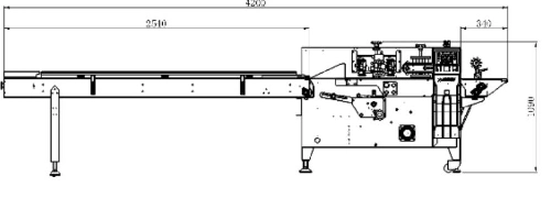 Fully Automatic Flow Horizontal Pillow Mask/Toy/Book/Food/ Wrapping Cutting Packaging Machine Details