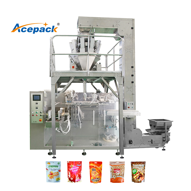 Automatic Pouch Industrial Sachet Nuts Packing Machine Horizontal Packaging Machine Plastic Packaging Mitsubishi