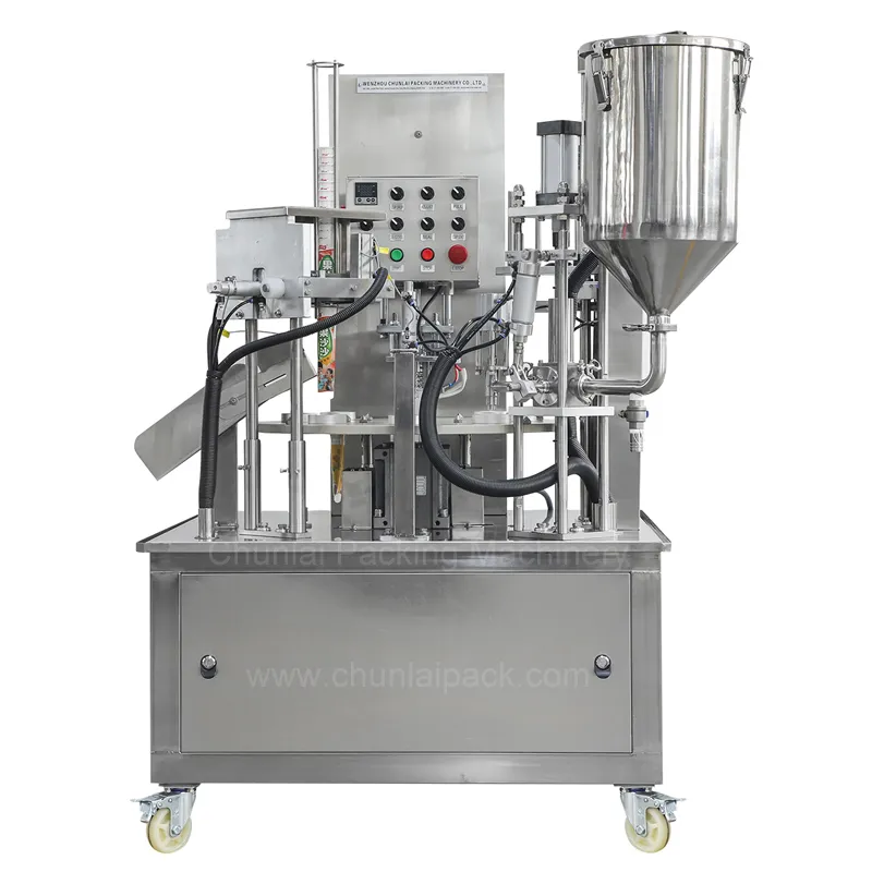 Automatic Rotary Cup Filling Sealing Machine View 1