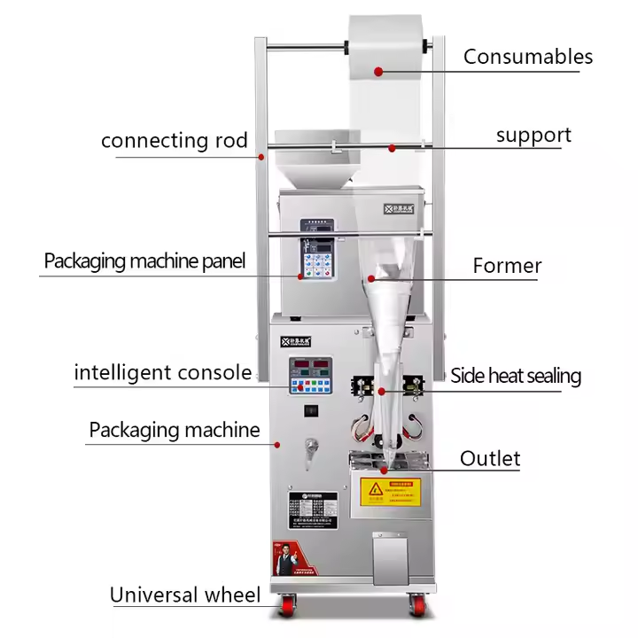 Peanut Packing Machine for Food Snacks Popcorn Powder Foil Pouch Bag Film Packaging Solid Material
