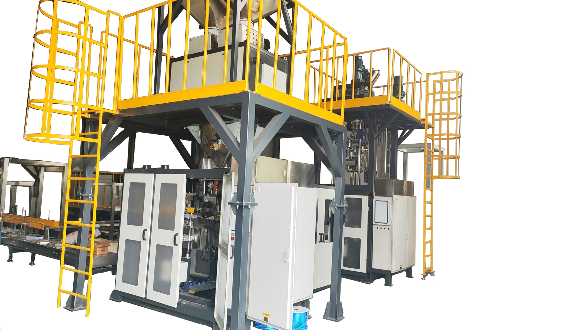Turnkey Automatic Open-Mouth Packaging Line For 10-50kg Wheat Flour Packing Machines Customizable Packaging System