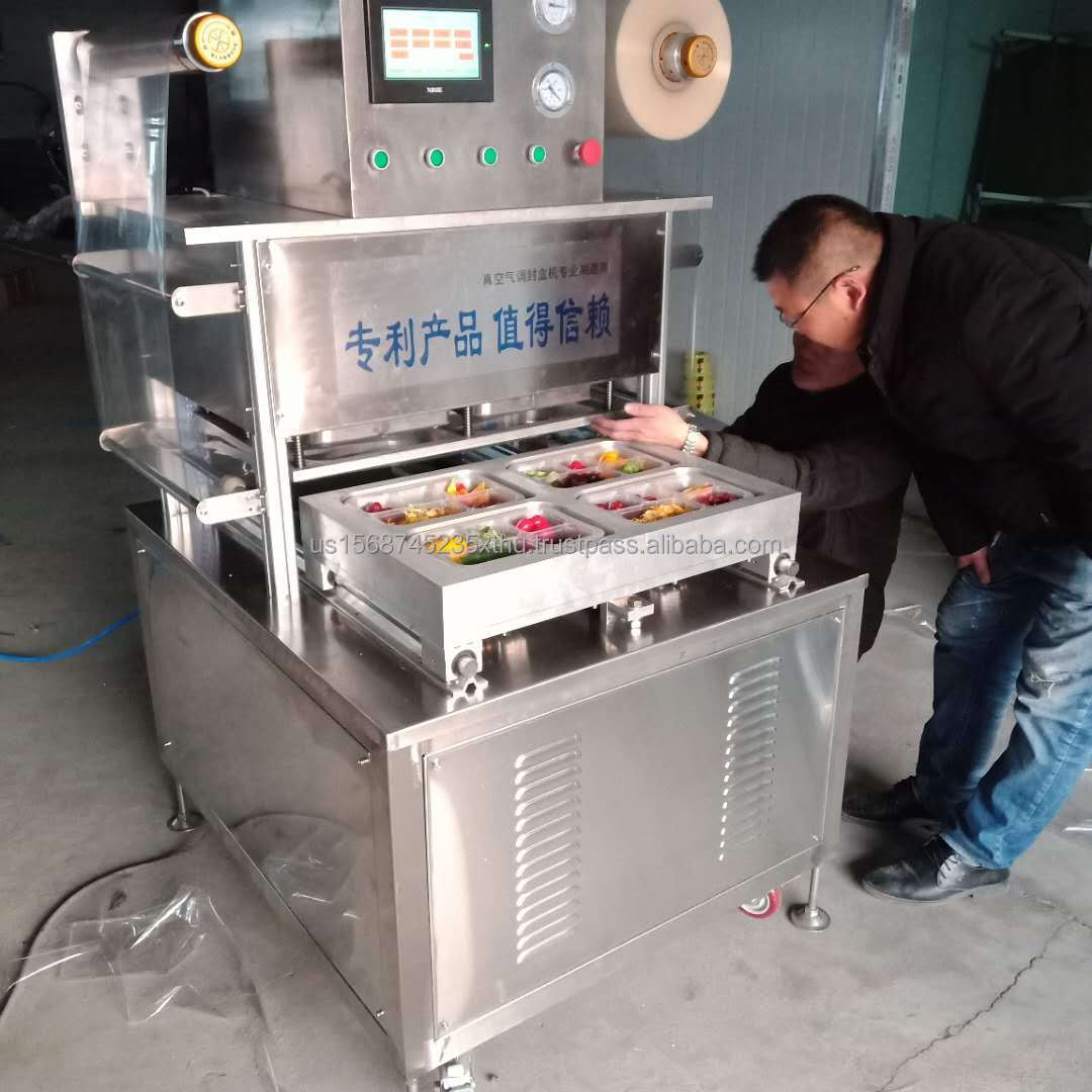 MAP Vacuum Tray Sealer Sealing Process