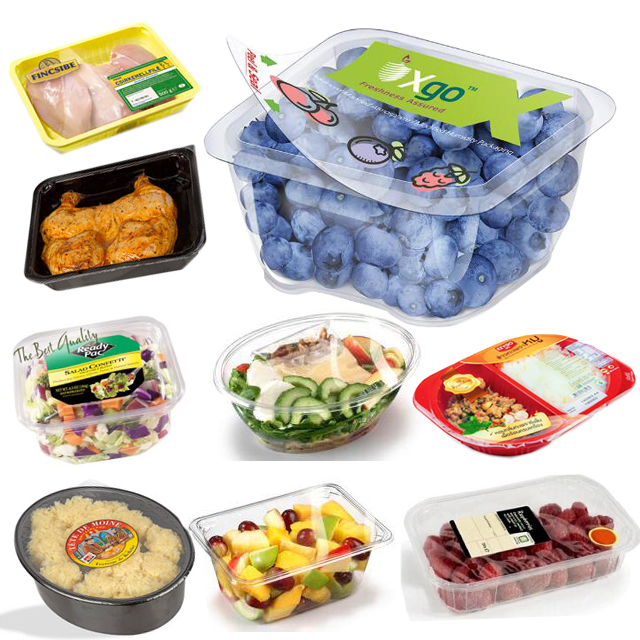 Nitrogen Filling Food Sealer Machine MAP Tray Sealing Packer Modified Atmosphere Ready Meal Packaging Machine