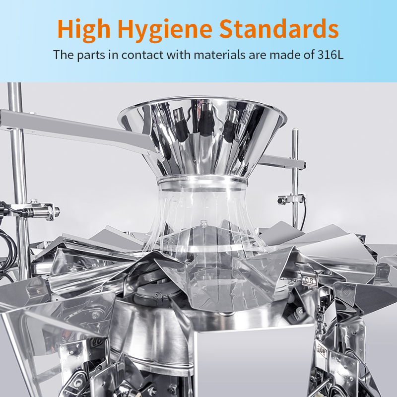 10 Head Multi-head Multi-function Packaging Machines Combination Weigher Weighing and Packing Machine
