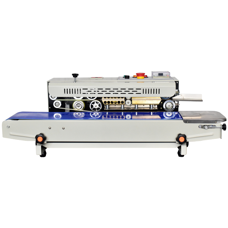 Heat Plastic Bag Oil Food Pouch Packing Automatic Continuous Band Sealer Sealing Machine