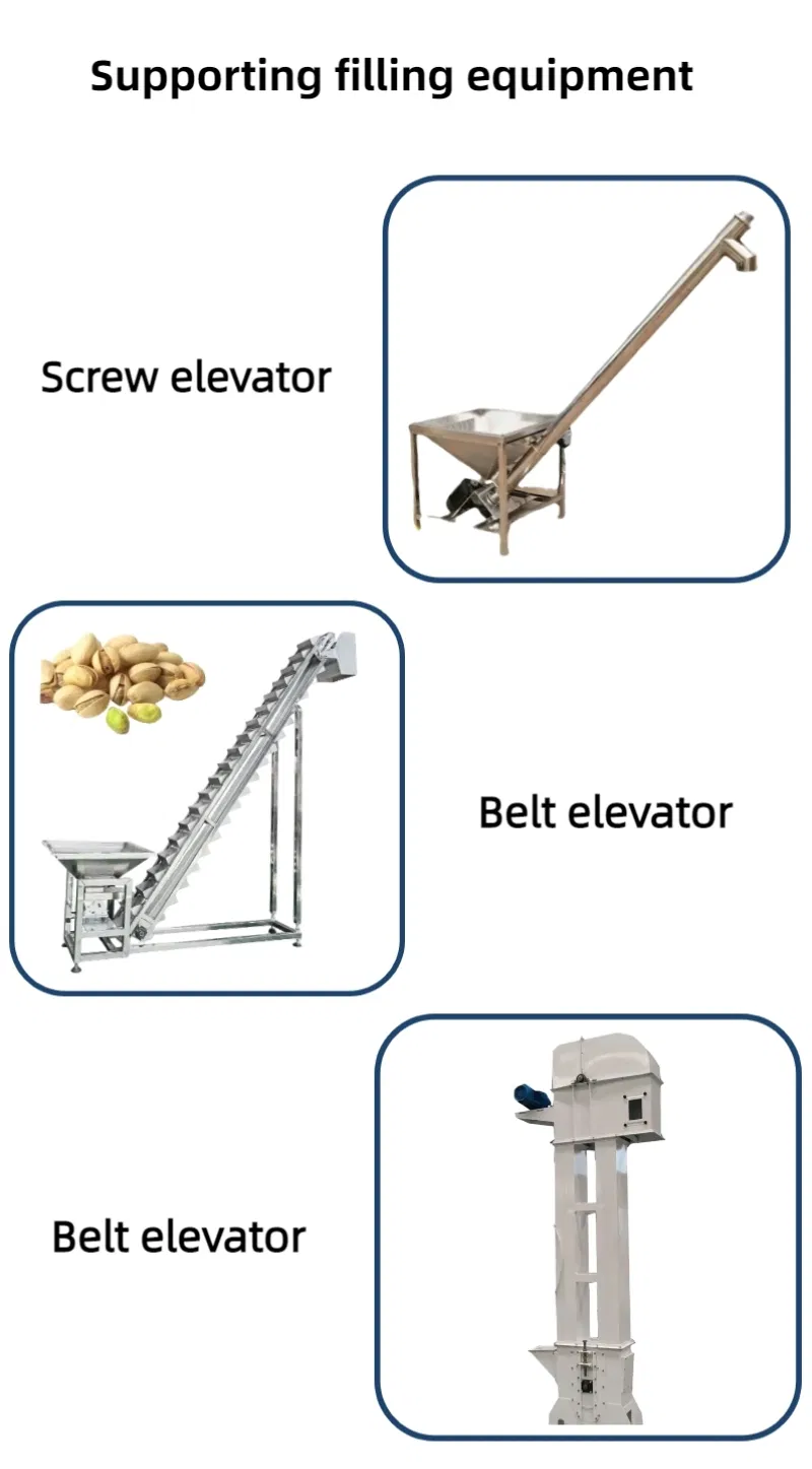 High Precision Automatic Industrial Salt Paddy Peanuts Bagging Machine 25kg 40kg 50kg Open Mouth Bag