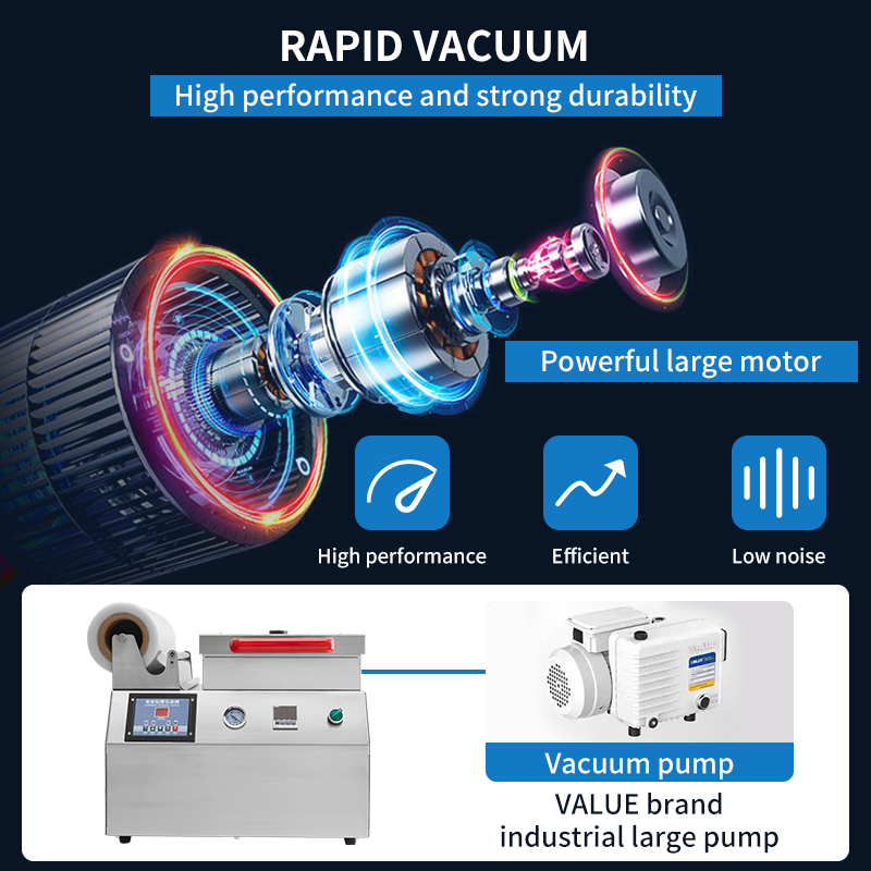 260 Small Size Food Meat Map Tray Sealer Vacuum Film Skin Thermoforming Packaging Machine