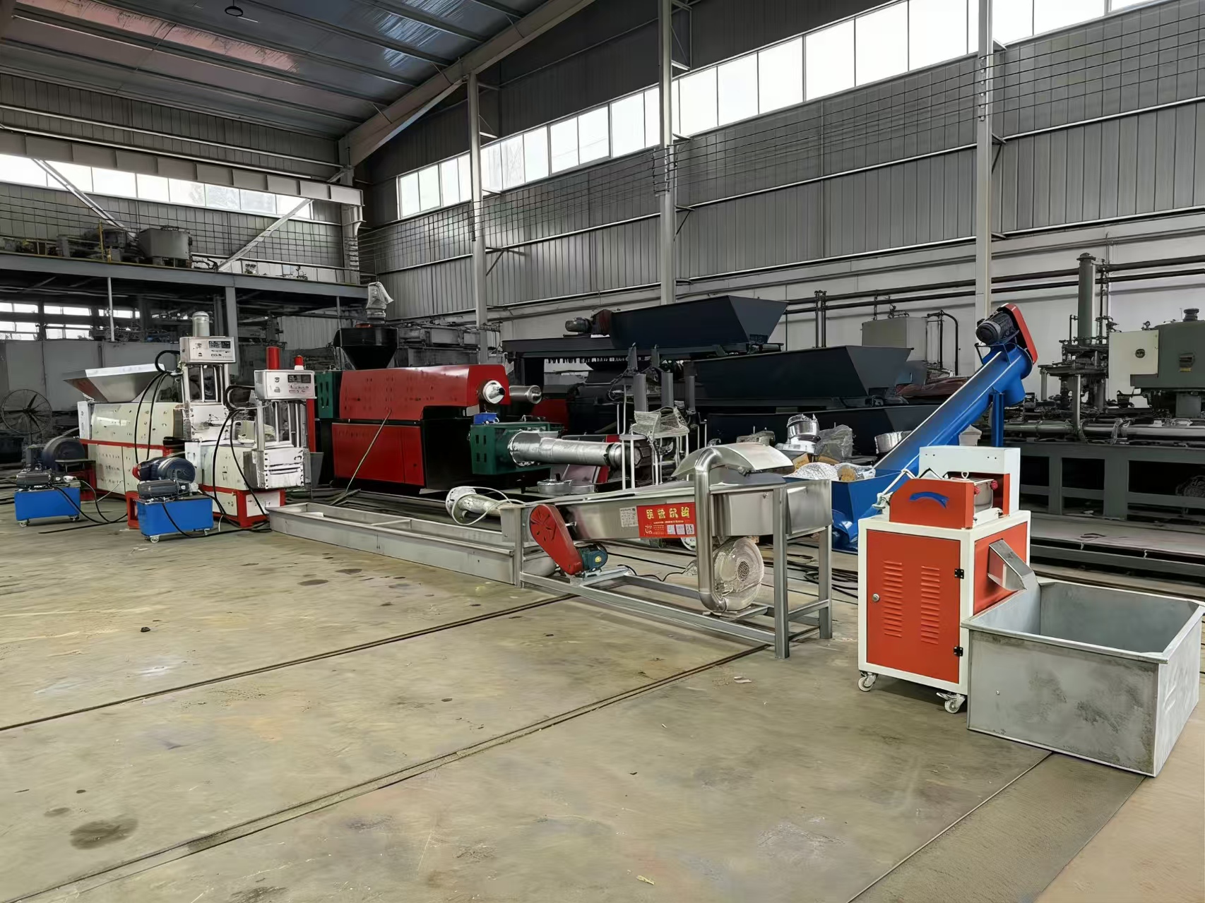 Waste Film Greenhouse Film Woven Bag Granulator Recycled Plastic Granule Production Line Granulator