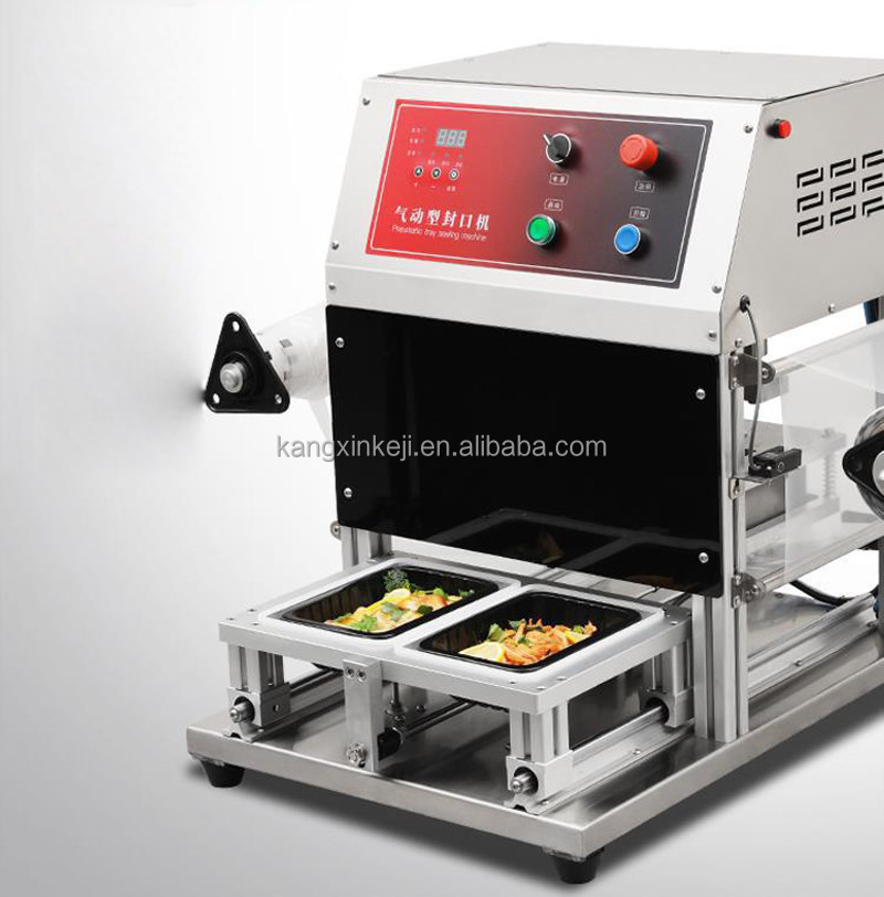 Fully Automatic Plastic Top Tray Sealer Packaging Machine Blister Prepared Meals Food Seal