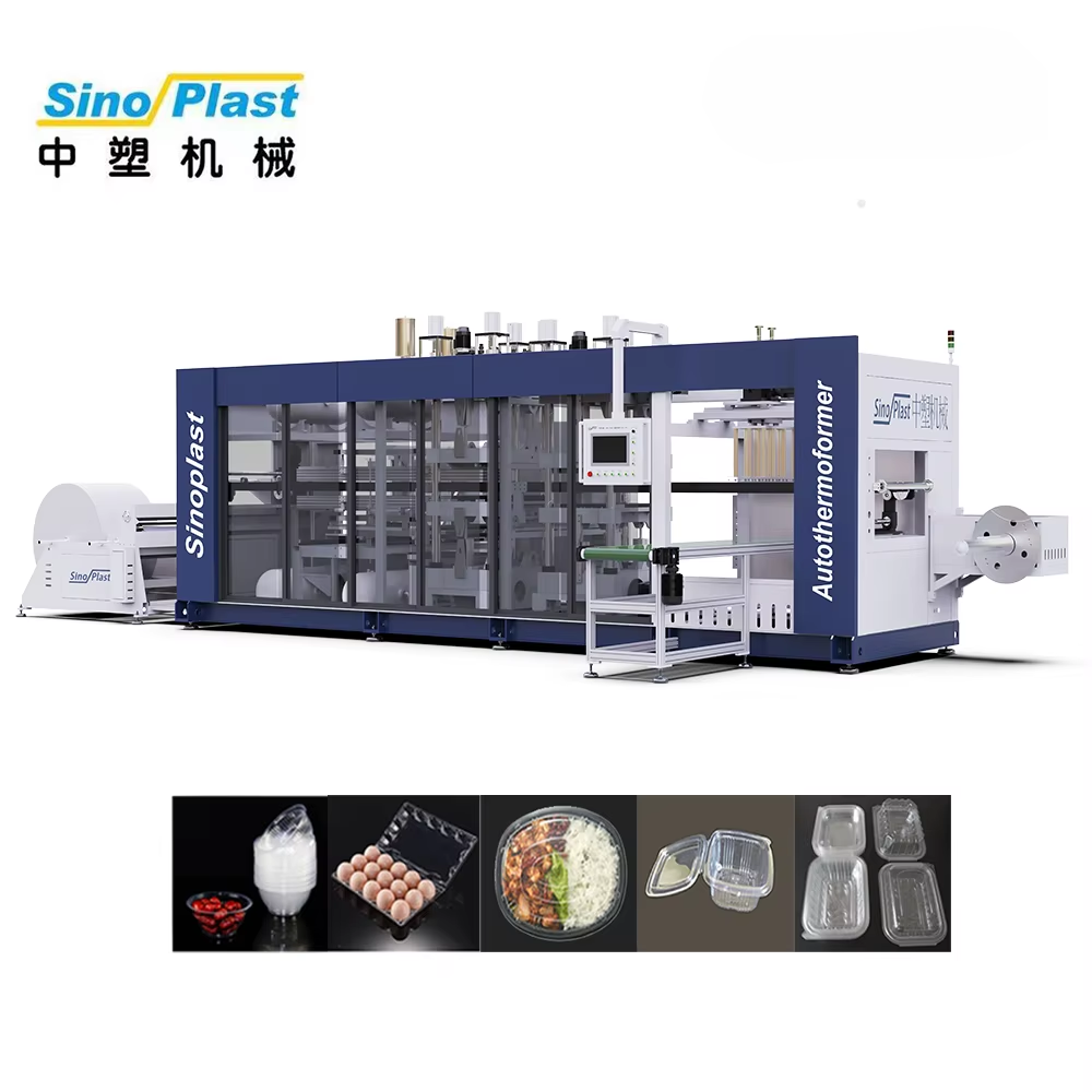 High Speed Food Packaging Thermoforming Machine for Plastic Container Lunch Box Tray Bowl Production