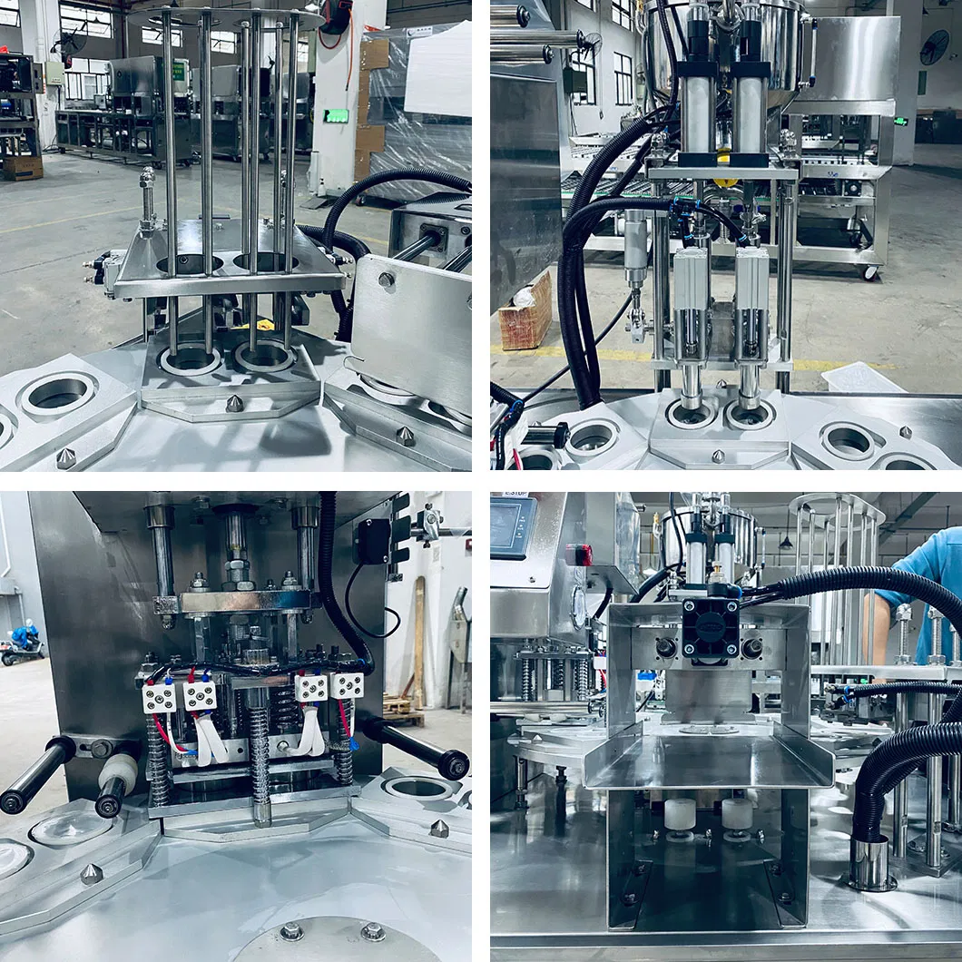 Automatic Sauce Cup Filling Sealing Machine Roll Film Feed