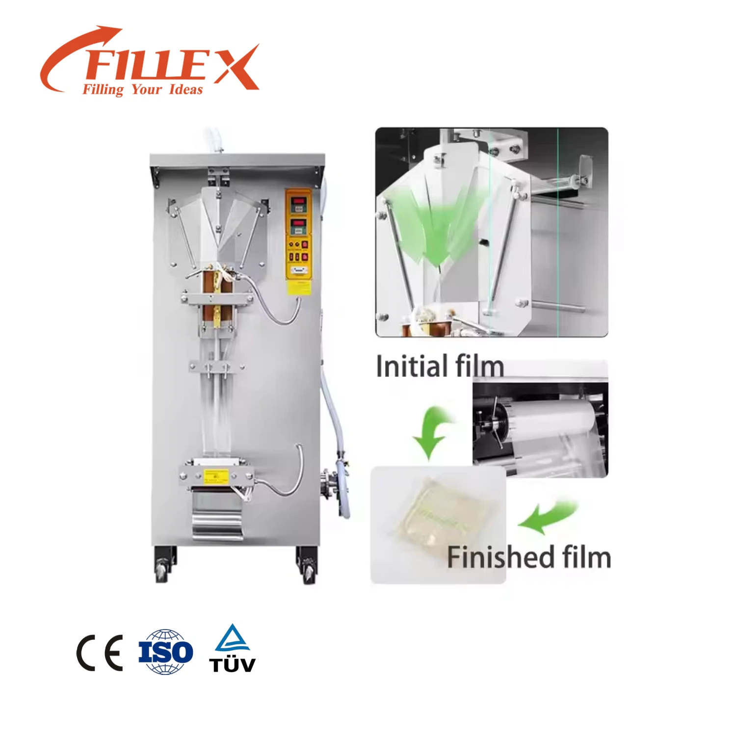 Automatic Filling Machine for Milk and Pure Water Sachets 500ml-5L Stainless Steel Packaging Sealing Filler Factory Price