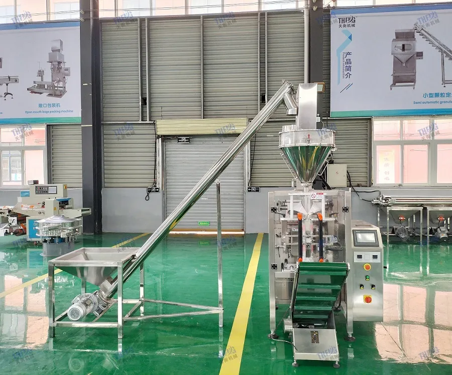China Automatic Powder Bags Packaging Machine Vertical Vffs Flour Powder Milk Coffee Filling Machine Sugar Salt Rice Packing Packaging Machine