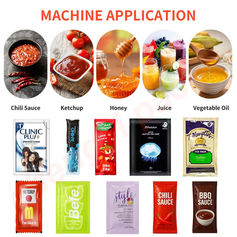 Automatic Vertical Form Fill Seal Multi Line Sachet Liquid Packaging Filling Machine Honey Stick Packing Machine