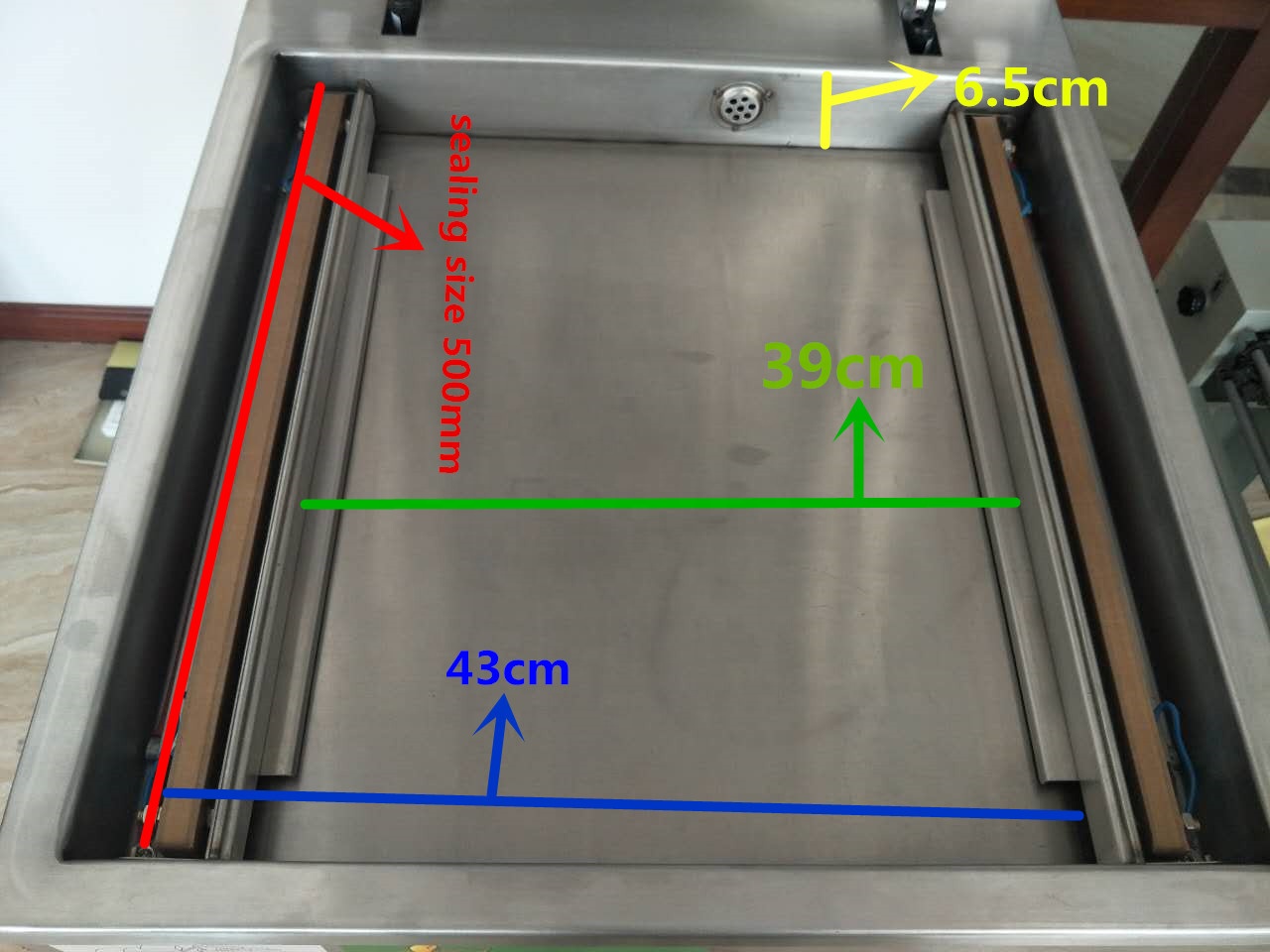 WANHE DZ500 Electric Semi-Automatic Vacuum Packaging Machine For Film And Textiles Rice Bean Thermoforming Shaping