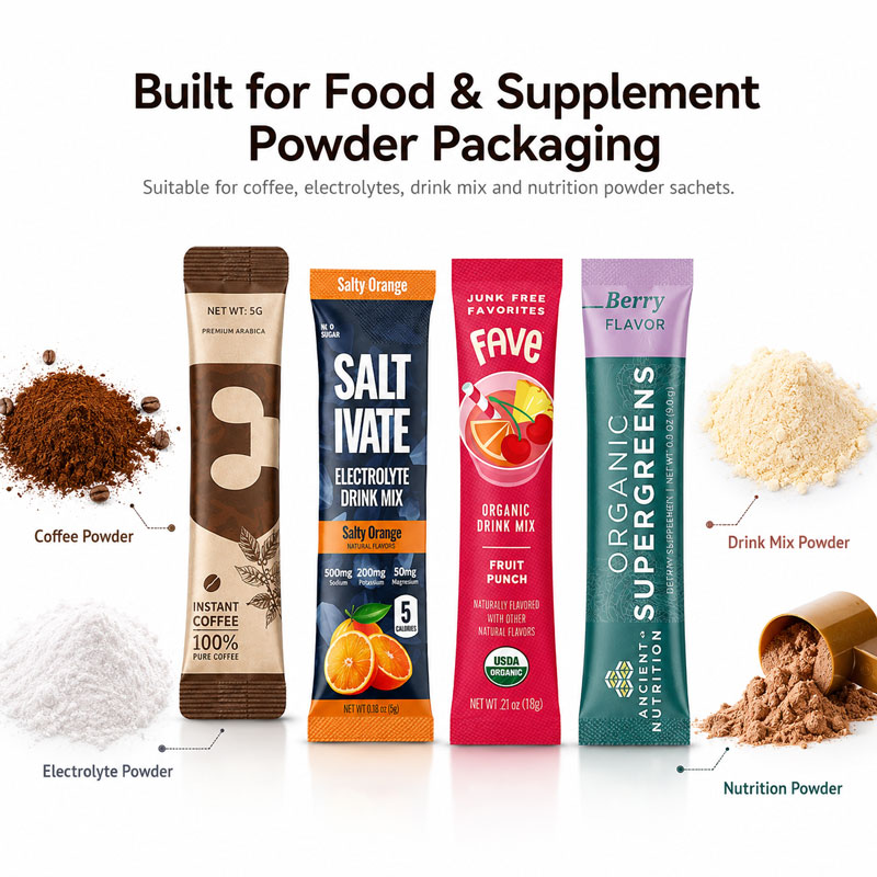 Automatic Stick Flavour Energy Drink Powder Packing Machine Supplement Powder Packaging Machine