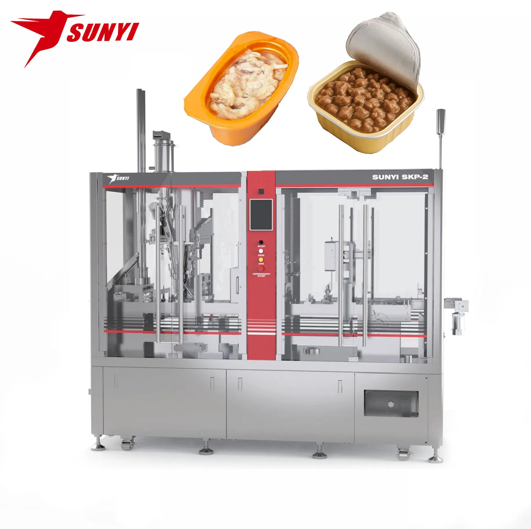 Sunyi Compact Automatic Pet Food Small Cup Filling and Sealing Machine