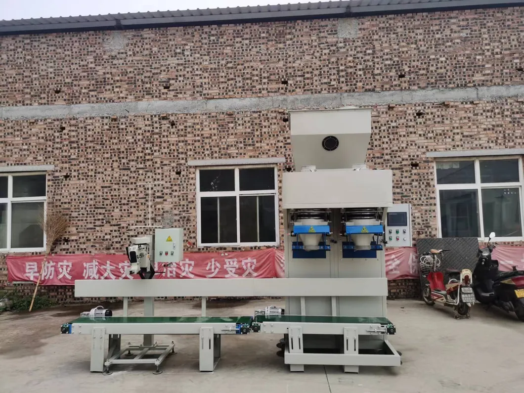 High Precision Automatic Industrial Salt Paddy Peanuts Bagging Machine 25kg 40kg 50kg Open Mouth Bag