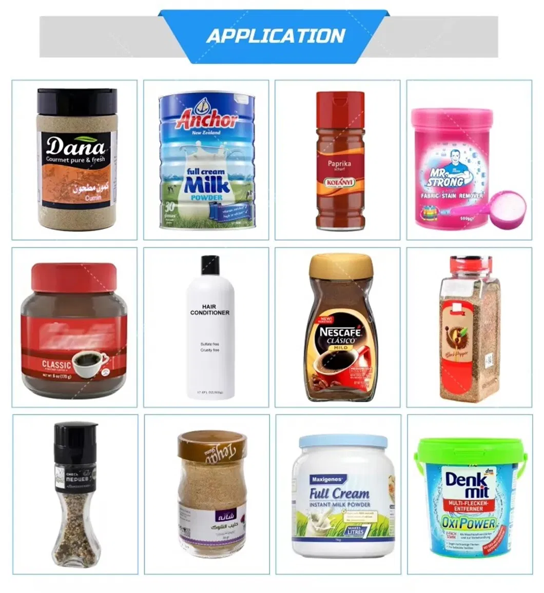 Fully Automatic Powder Capping/Labeling/Packing/Filling/Packaging Machine with Can and Jar for Milk and Spice Medicine and Chemical