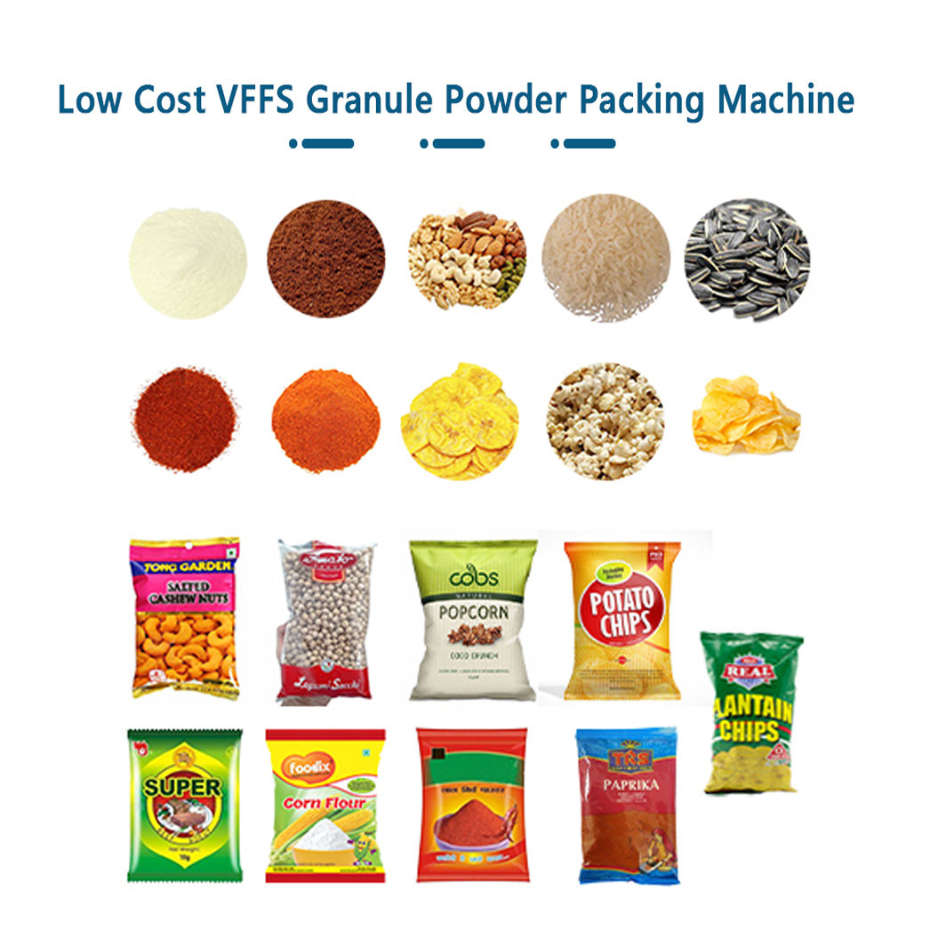 500g 1000g Filling Sealing Potato Chips Grain Nuts Sugar Rice Popcorn Beans Sachet Snacks Food Multi-function Packaging Machines