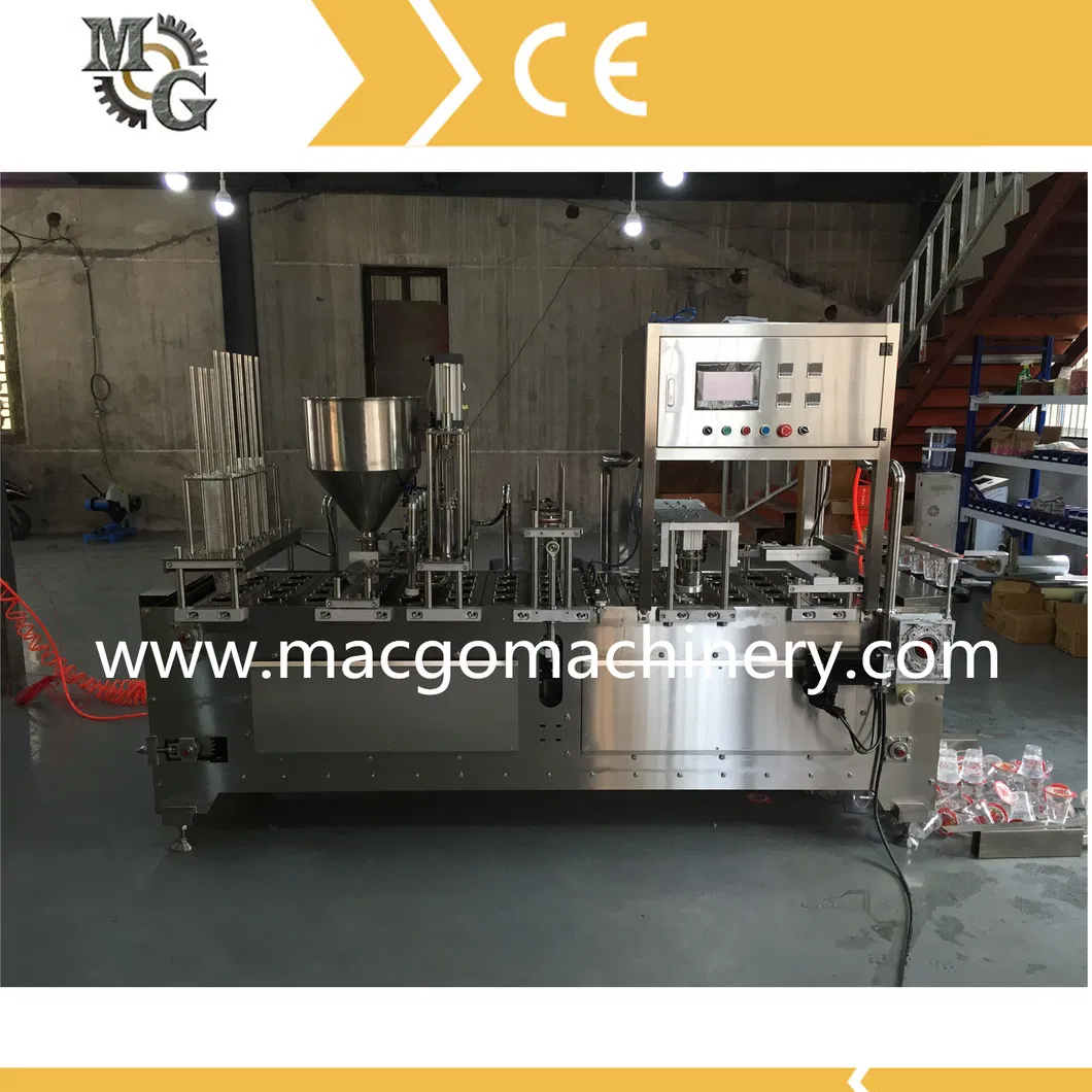 Servo Motor Driven Cup Filling and Sealing Machine for Ice Cream