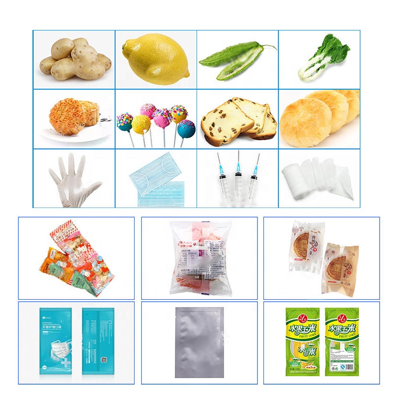 High Quality Automatic Horizontal Fruit Candy Cookie Instant Noodles Biscuit Bread Flow Pillow Wrapping Filling Packing Machine