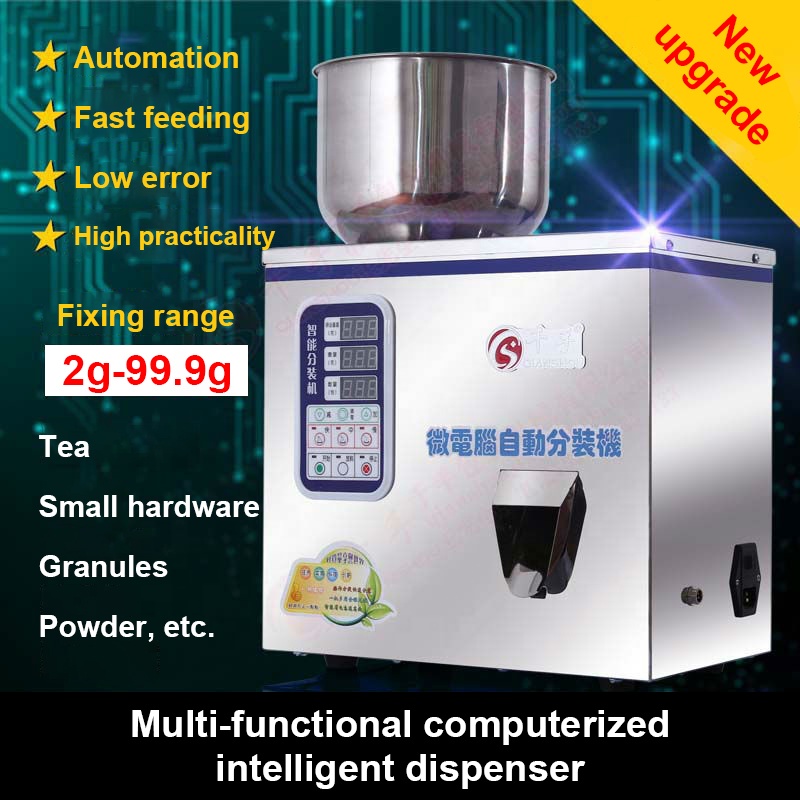 Factory Price Customize Table Top Electric Polybag Corn Flour Chocolate Bean Multi-function Tea Granules Powder Filling Machine