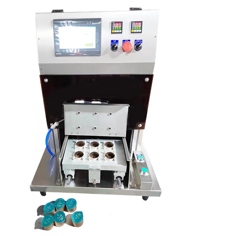 Small Businesses Fast Food Tray Sealing Machine for Square Plastic and Aluminum Containers Gas Nitrogen Flushing Sealer