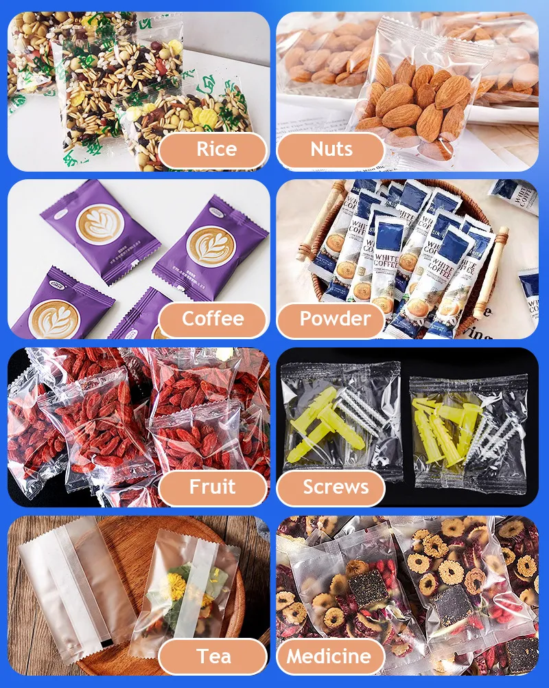 Factory Price Automatic Vertical Seasoning Wheat Flour Coffee Milk Cocoa Spice Cassava Powder Corn Flour Pouch Filling Packing Packaging Machine