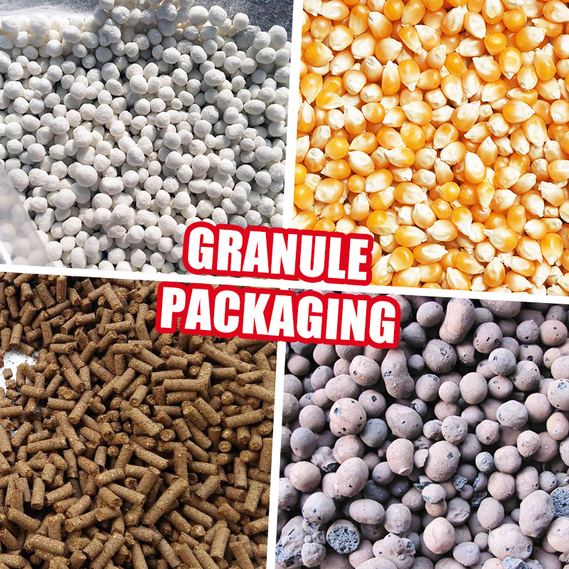 25kg 50kg Semi-Automatic Animal Feed Plastic Pellet Granule Rice Sugar Salt Bagging Machine High-Accuracy Packing Scale