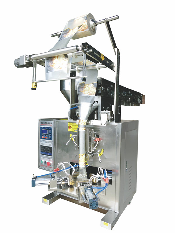 High Speed Automatic Vertical Food Chips Packing Machine With PLC Labeling Plastic Bags Packaging