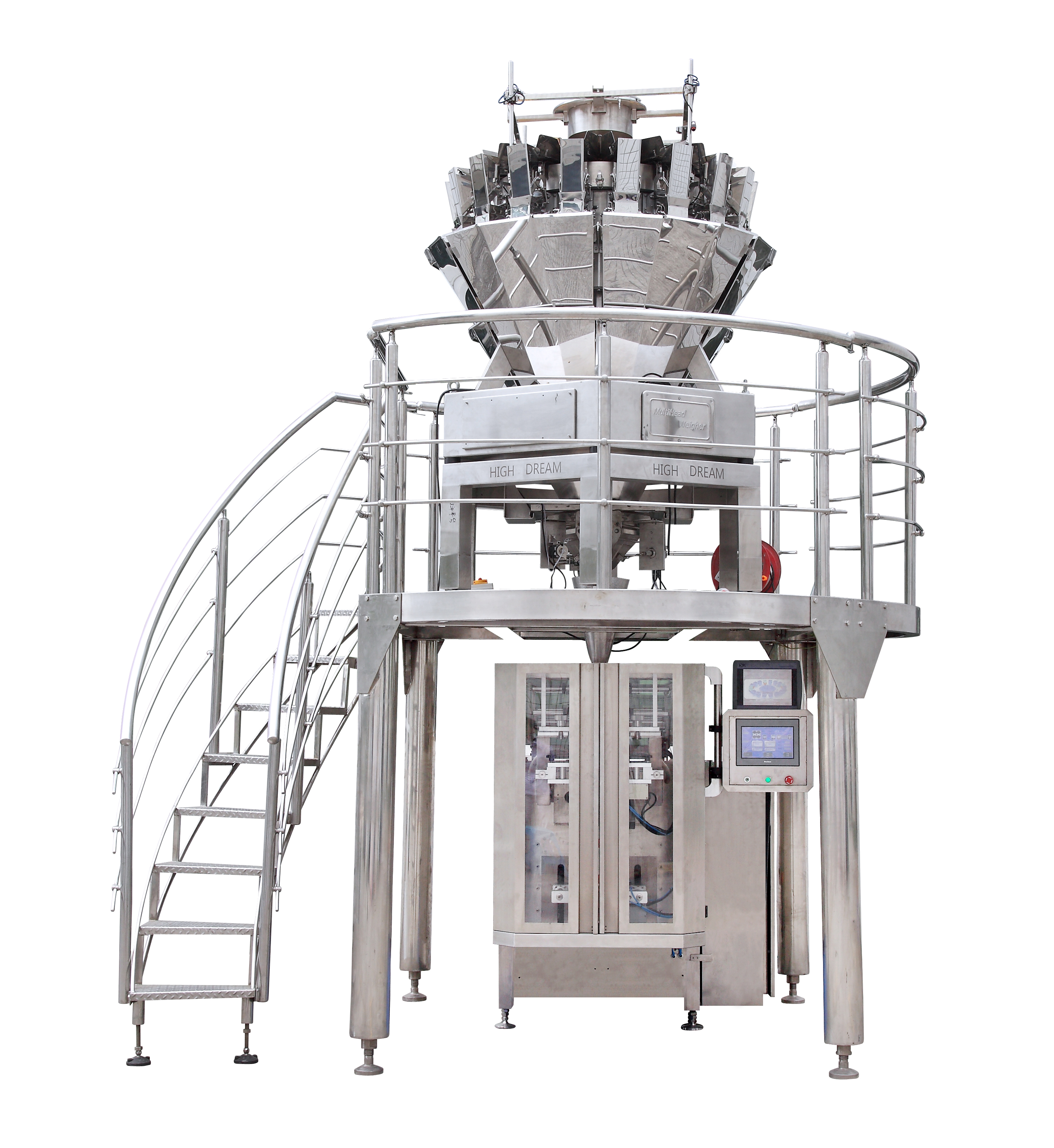 High Speed 14 Head Automatic Compact Multihead Weigher Machine Packing Machine