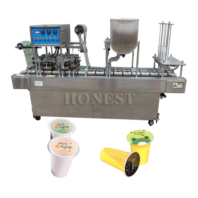 Industrial Automatic Cup Sealing Machine / Cup Filling Machine