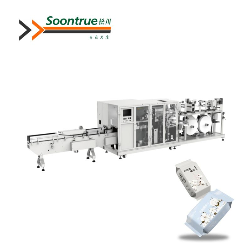 Automatic Soft Cotton Tissue Towel Bagging Packaging Machine Sanitary Napkins/Pads Packing Machine with High Resolution Servo